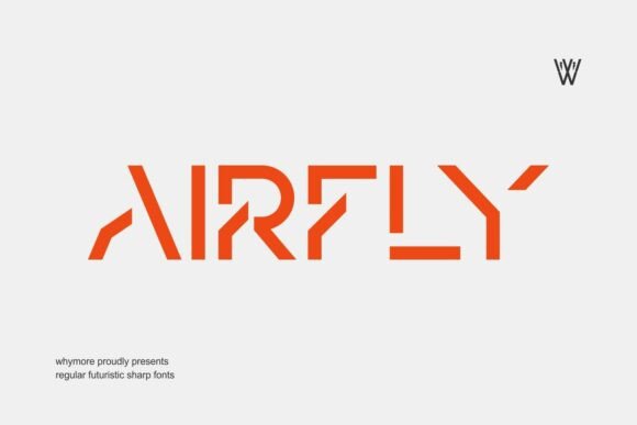 Airfly: A Bold Geometric Typeface for Modern Branding
