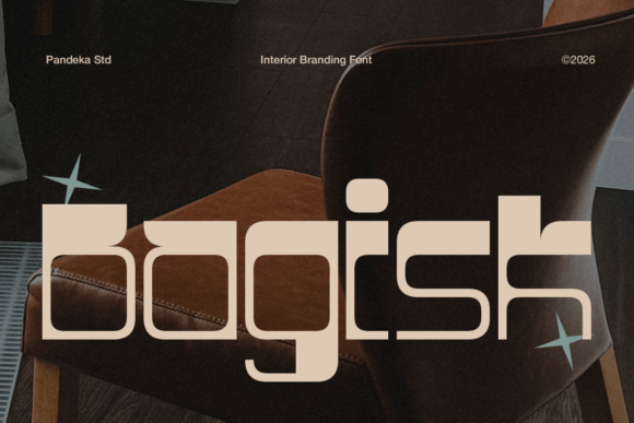 Bagisk: Modern Geometric Display Font for Interiors