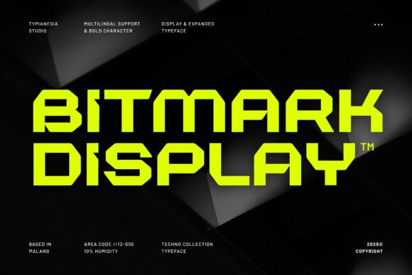 Bitmark: A Bold Futuristic Font for High-Impact Design
