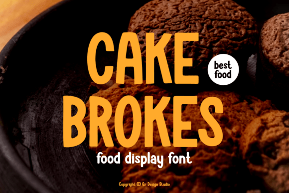 Cake Brokes: A Deliciously Bold Display Font