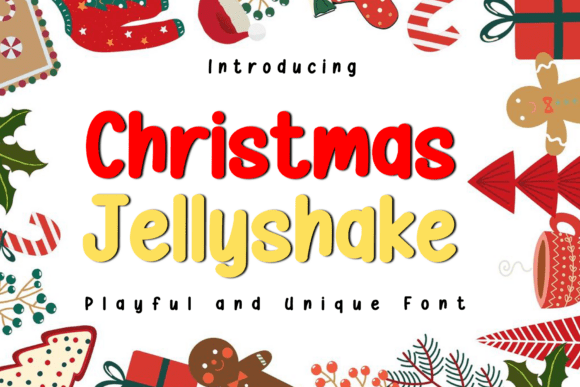 Christmas Jellyshake: A Festive Font for Joyful Designs