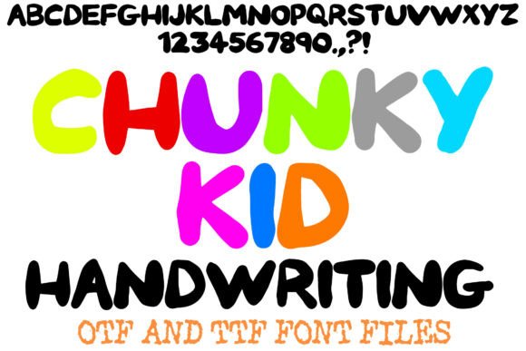 Chunky Kid: A Playful Handwriting Display Font
