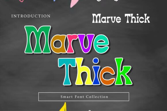 Discover Marve Thick: A Bold Display Typeface with Personality