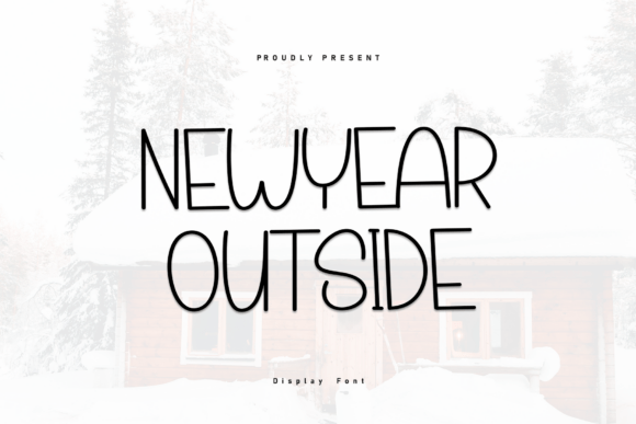 Discover Newyear Outside: A Festive Display Typeface