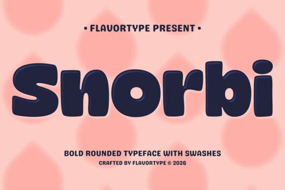 Discover Snorbi: A Bubbly Display Typeface