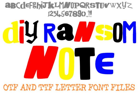 DIY Ransom Note Font: Instantly Add Edge to Your Designs