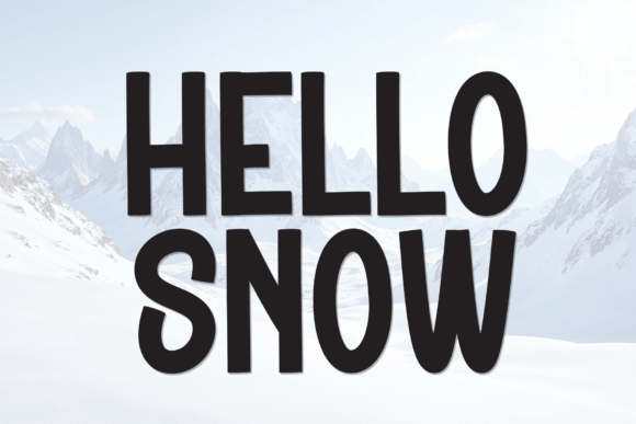 Hello Snow: A Bold and Playful Display Font