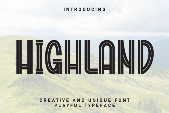 Highland: A Captivating Handwritten Display Font for Creative Projects