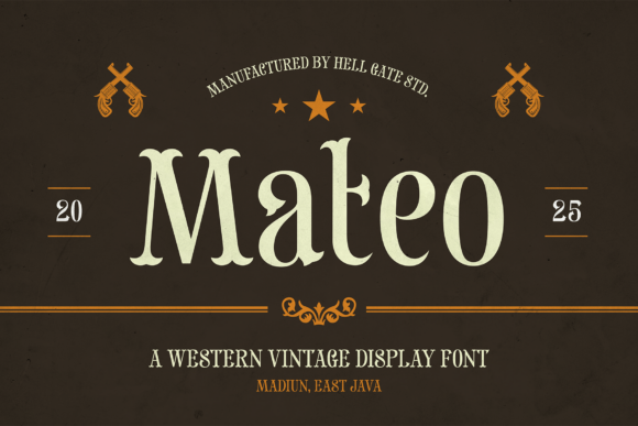 Mateo: Bold Western Vintage Display Font