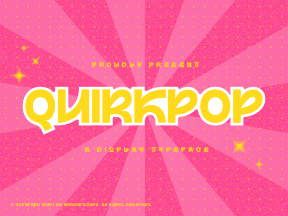 Quirkpop: A Typeface That Captures Retro Pop Charm