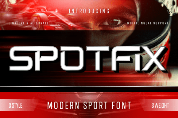 Spotfix: The Modern Sport Display Font