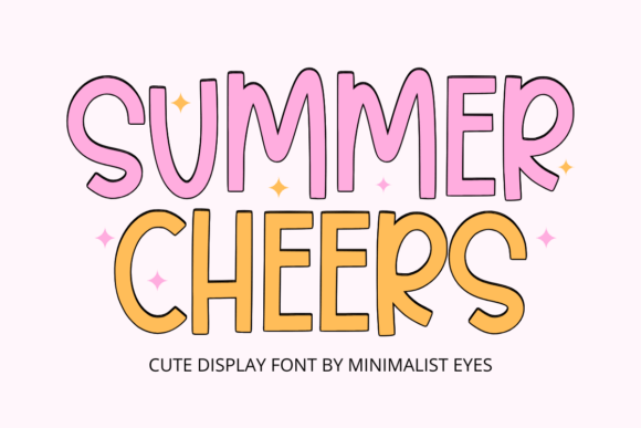 Summer Cheers: A Playful Display Font for Creative Projects