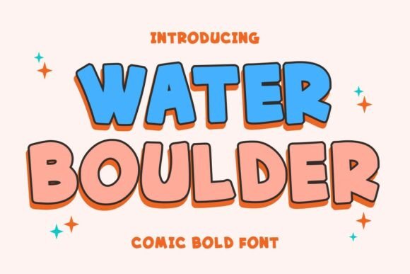 Water Boulder: A Fun, Bubbly Font for Playful Designs